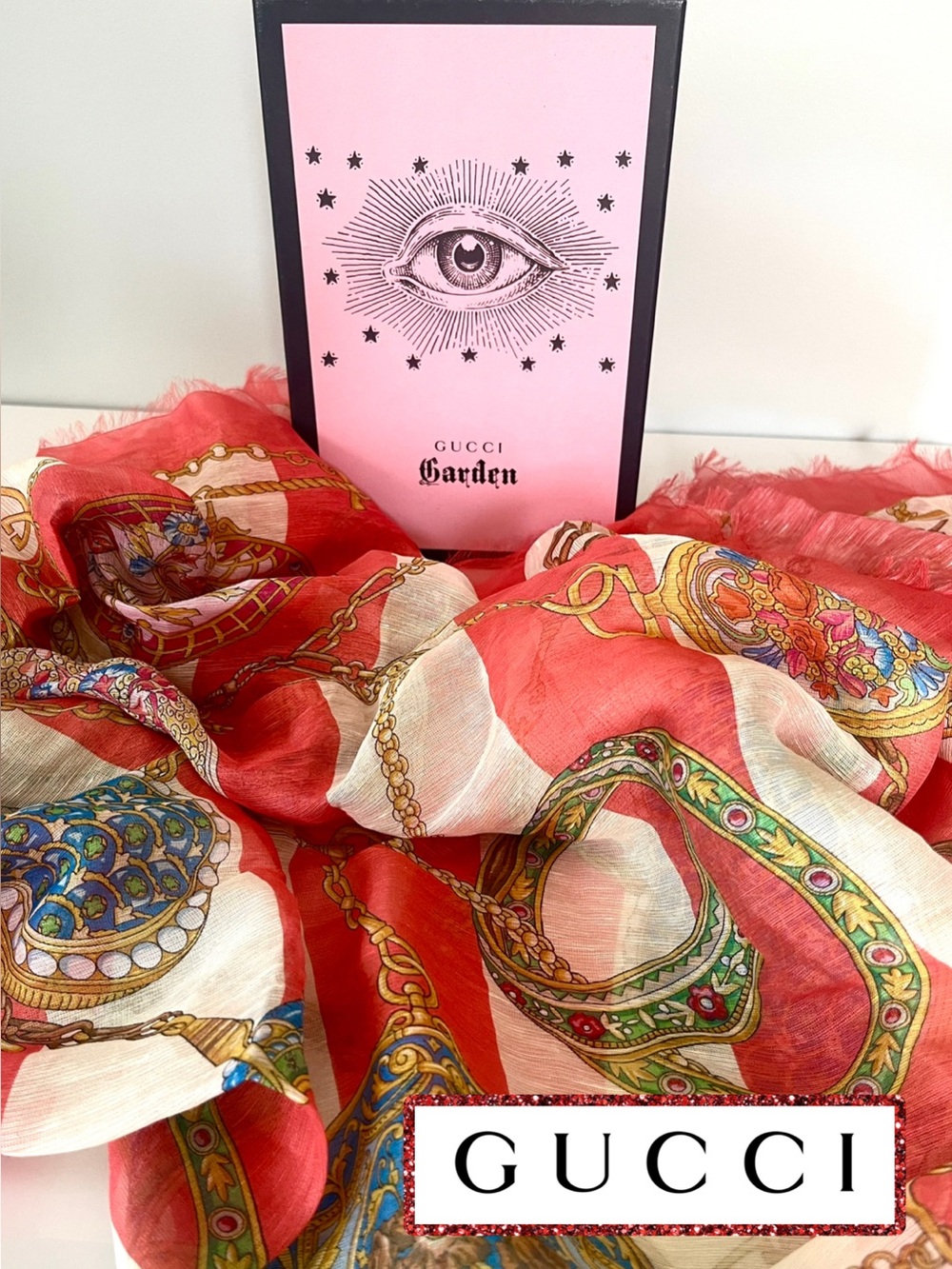 NEW AUTHENTIC GUCCI BAROQUE SCARF